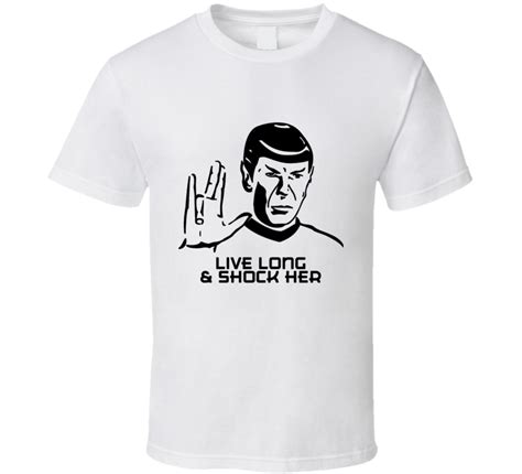 live long and shock her the shocker 3 finger funny sexual t shirt