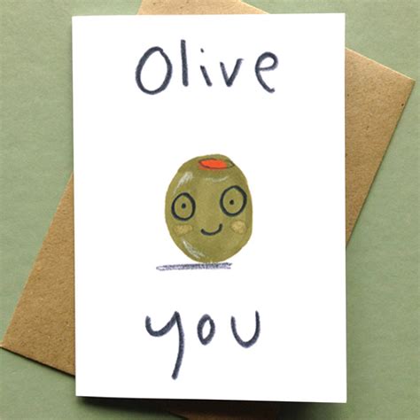 All of the designs sold on minted are created by independent. Olive You Valentines Card Or Print By Jo Clark Design | notonthehighstreet.com