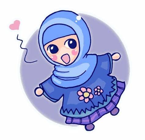 Gambar Kartun Wanita Berhijab Paling Imut dan Lucu ...