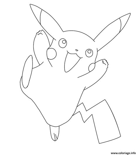 Coloriage Pikachu Pokemon Go