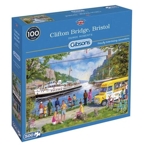 Gibsons Clifton Bridge Bristol 500 Piece Puzzle Jigsaw Puzzles