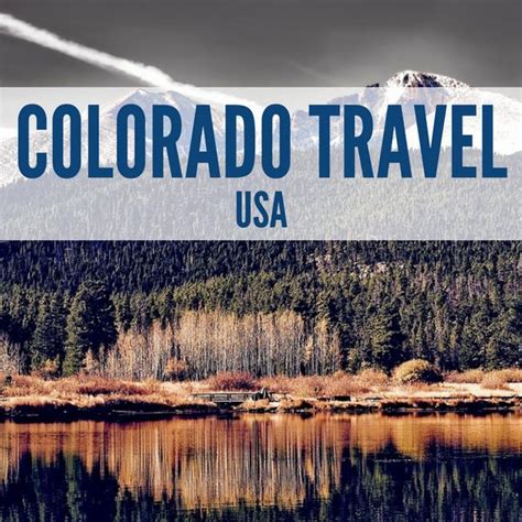 The Colorado Travel Usa Sign Is In Front Of A Mountain And Lake With