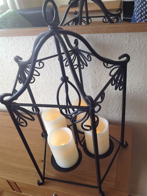 Large Wrought Iron Candle Holder Perfect For Balmy Evening In Summer