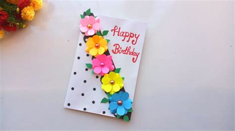 Beautiful Handmade Birthday Card Idea DIY GREETING Cards For Birthday YouTube