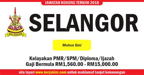 Maybe you would like to learn more about one of these? Jawatan Kosong 2018 Negeri Selangor - Kelayakan PMR/SPM ...