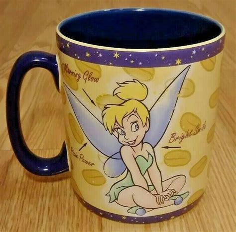 Disney Tinkerbell Magical Mornings Coffee Mug Large Oversized 24 Oz Disney Mugs Coffee