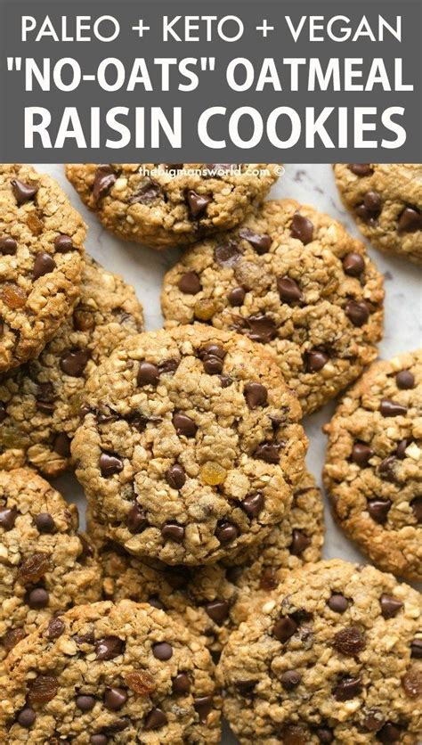 To start making these oatmeal cookies you are going to want to gather up simple ingredients you probably already have in your pantry. Paleo Oatmeal Raisin Cookies (Keto) | Recipe | Raisin ...