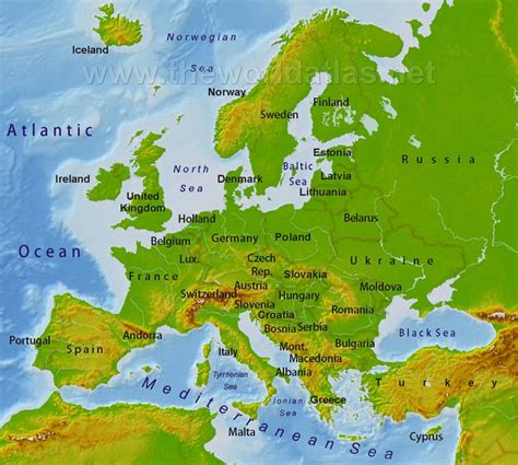 European Geography Map