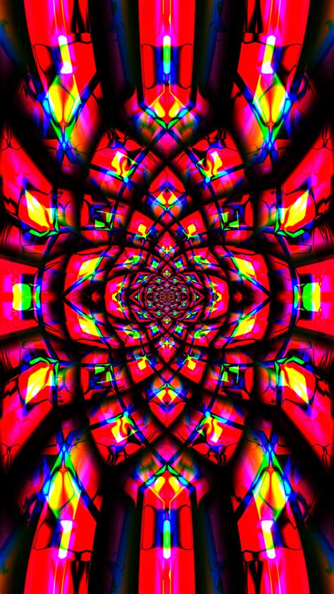 Download Wallpaper 2160x3840 Fractal Pattern Kaleidoscope