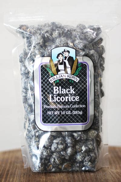 Killian Korn Black Licorice Premium Popcorn Confection Countrymercantile