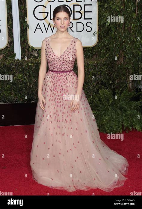 Actress Anna Kendrick Arrives At The 72nd Annual Golden Globe Awards