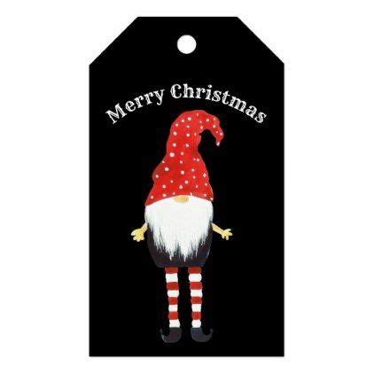 Merry Christmas/Christmas Gnome/Christmas Gift Tag | Zazzle.com | Christmas gift tags, Christmas ...
