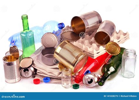 Recycling Concept With Different Materials Stock Image Image Of