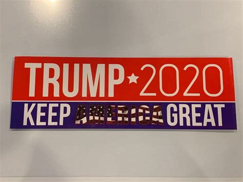 8 34 X 2 34 2020 Trump Keep America Great Bumper Sticker New