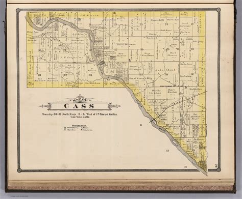 Cass Cedar County Iowa David Rumsey Historical Map Collection