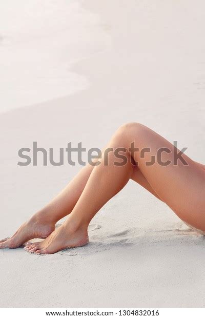 Sexy Suntan Bikin Woman Legs Relaxing Stock Photo 1304832016 Shutterstock