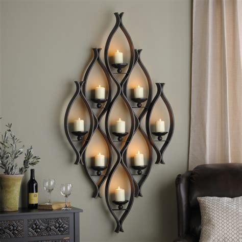 Wall candle sconces don't need to be small. Large Wall Sconces Candles Large Metal Wall Sconces Candle ...