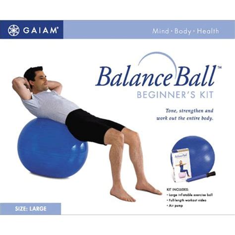 Gaiam Balance Ball Beginner Kit Large Blue Learn More By Visiting The Image Link This Is