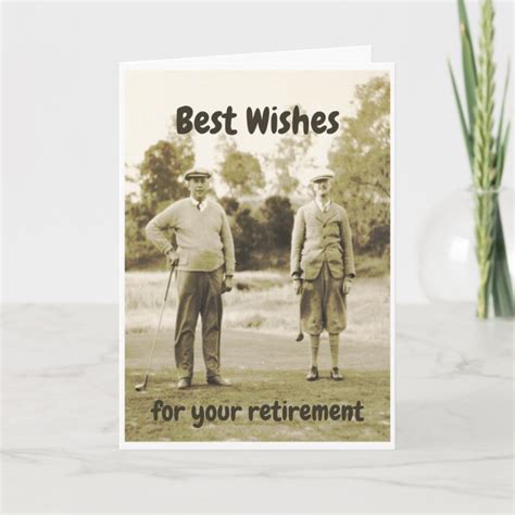 Best Wishes For Your Retirement Golfing Funny Card Uk