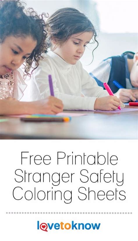A coloring page that also teaches bike safety. Stranger Safety Coloring Sheet | Color, Coloring sheets ...