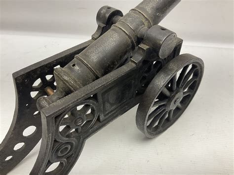 Victorian Cast Iron And Steel Signal Cannon Approximately Half Inch