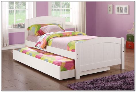 white twin bed  trundle beds home design ideas