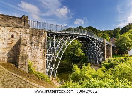 Abraham darby iii's iron bridge across the severn at ironbridge, coalbrookdale, england. The Iron Bridge Over The River Severn, Ironbridge Gorge ...