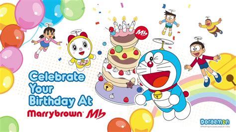 Marrybrown And Doraemon Birthday Package Youtube