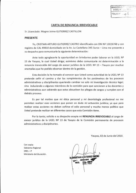 Obtener Carta De Renuncia Laboral Template Candryuni