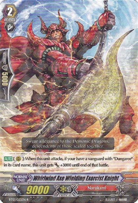 Whirlwind Axe Wielding Exorcist Knight Wiki Cardfight Vanguard Fandom