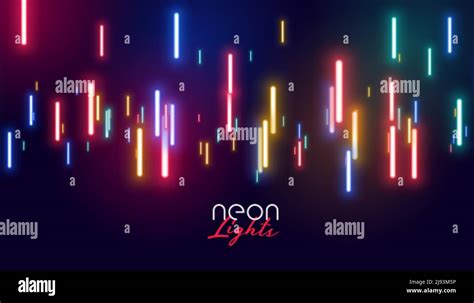 Colorful Glowing Neon Lights Background Stock Vector Image And Art Alamy