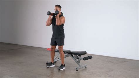 Dumbbell Bench Squat A Strength Exercise