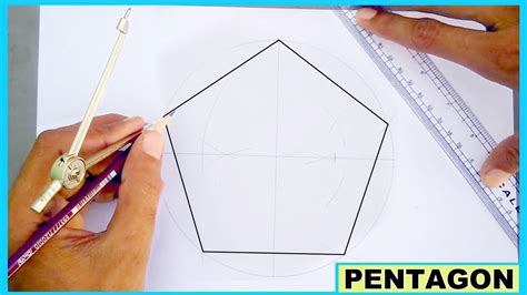 How To Draw Pentagon Without Using Protractor Graph Paper Designs