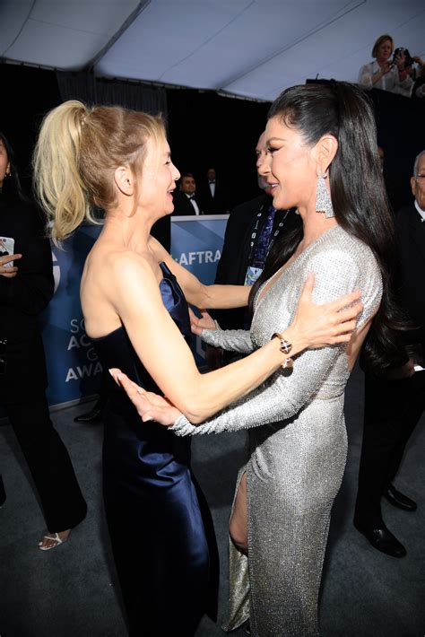 She is the recipient of several accolades, including an academy award, bafta award, tony award. Renée Zellweger And Catherine Zeta-Jones Reunite At SAG Awards
