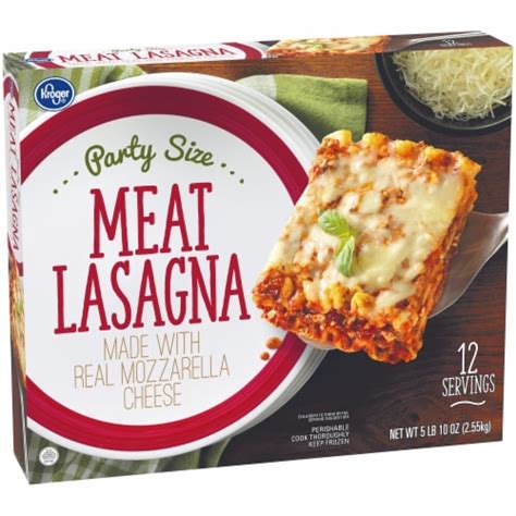 Kroger Meat Lasagna Party Size Frozen Meal 90 Oz Pick ‘n Save