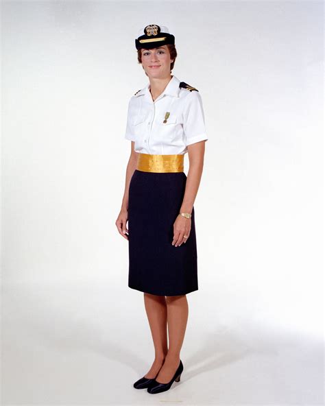 Navy Uniforms Womens Tropical Dinner Dress Blue Officer 1984