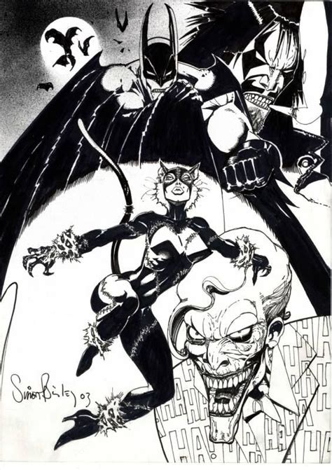 Catwoman The Joker Lobo And Batman •simon Bisley Simon Bisley