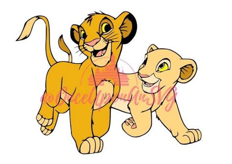 Simba And Nala Lion King Svg Disney Cricut Silhouette Etsy