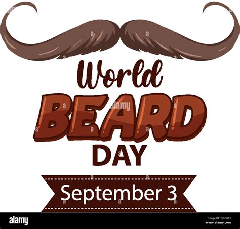 World Beard Day September 3 Illustration Stock Vector Image Art Alamy