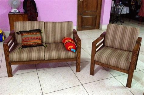 Structure made with solid mehgony wood oak veener process wood 6mm laminated ply in back color: HATIL Sofa Set Almost New 2 2 1 | ClickBD