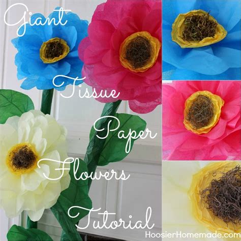 How To Make Giant Tissue Paper Flowers Hoosier Homemade
