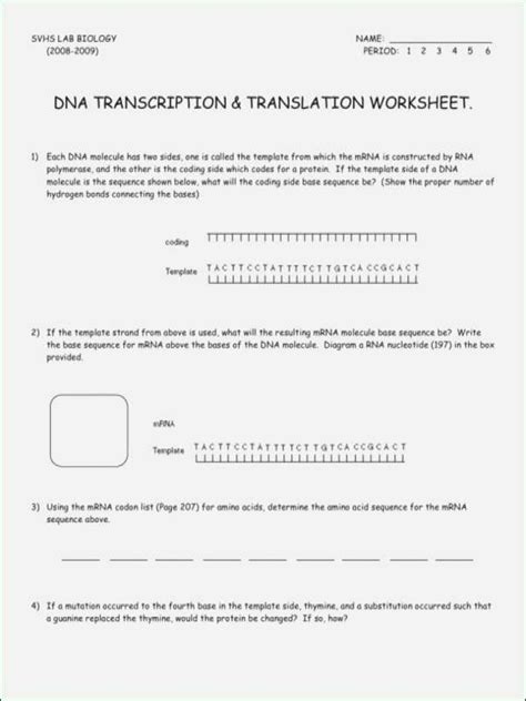 Save your work as a word document (.doc or.docx) or pdf. Dna Mutations Practice Worksheet Answer Unique Dna ...