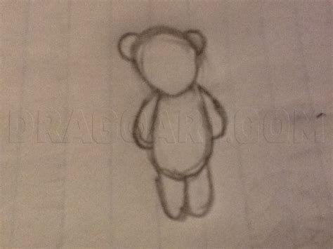 How To Draw An Emo Teddy Bear Coloring Page Trace Drawing