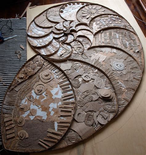 Cardboard relief sculpture of fibonacci spiral Texture ... Видео cardboard relief portrait project канала attleboro arts museum.