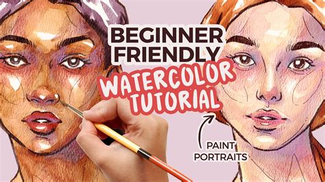 How To Use Watercolor To Paint Faces Step By Step Tutorial Youtube