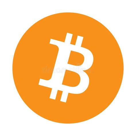 Bitcoin Logo Vector Icon Black And White Stock Vector Illustration