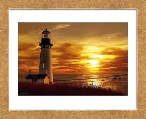 Lighthouse At Sunset Framed Sunset Wall Art Lighthouse Pictures