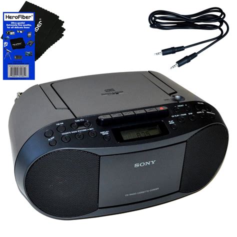 Sony Bluetooth Boombox Cd Radio Cassette Player Portable Stereo Combo With Am Fm Radio Tape