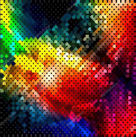 Bright Abstract Texture Pixel Art — Stock Vector © Lyudmilaka 34686259