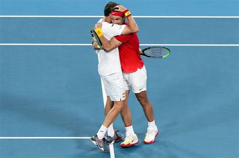 Pix Nadal Recovers From Loss To Help Spain Enter Semis Rediff Sports